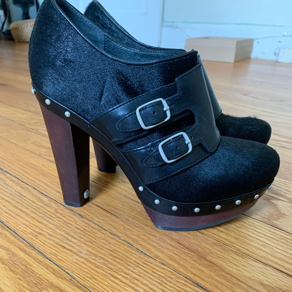 Black Ugg Platform Ankle Heals